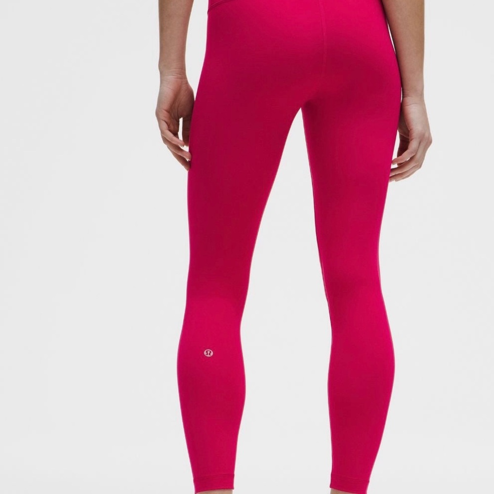 lululemon athletica Pink Wunder Train Leggings Vibrant 25 in - Picture 3 of 8
